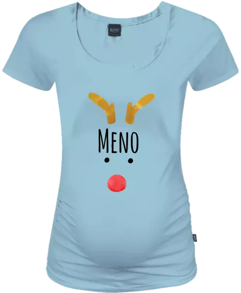 Vianočné tehotenské tričko Vianočný sob - meno