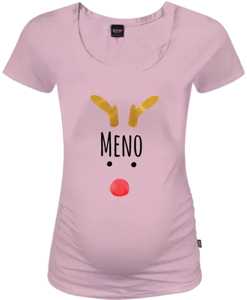 Vianočné tehotenské tričko Vianočný sob - meno