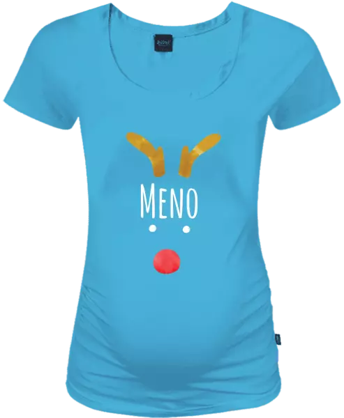 Vianočné tehotenské tričko Vianočný sob - meno