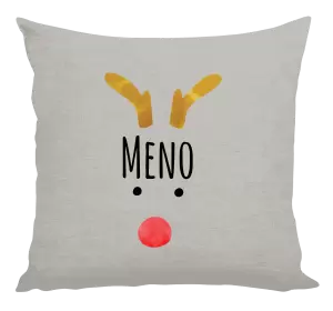 Vianočný vankúš Vianočný sob - meno