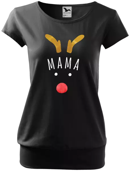 Vianočné tehotenské tričko Vianočný sob - mama