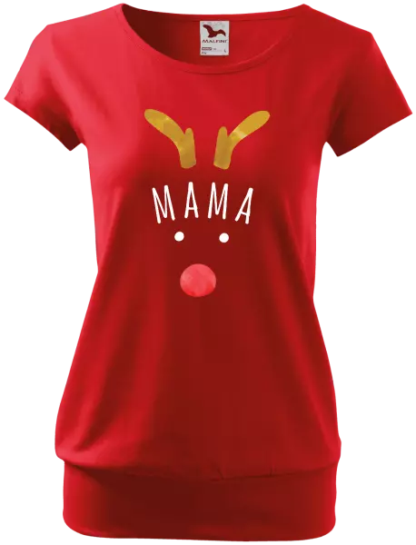 Vianočné tehotenské tričko Vianočný sob - mama