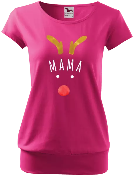 Vianočné tehotenské tričko Vianočný sob - mama