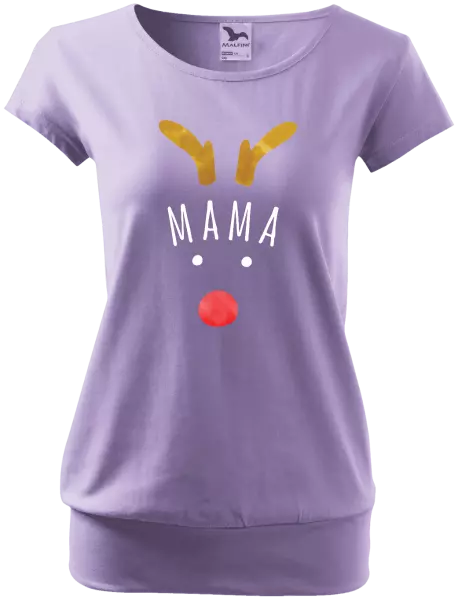 Vianočné tehotenské tričko Vianočný sob - mama