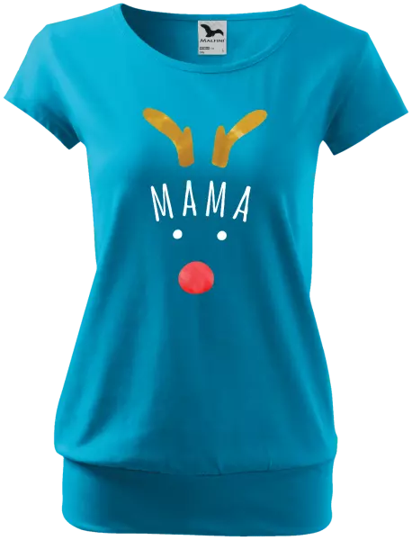 Vianočné tehotenské tričko Vianočný sob - mama