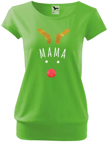 Vianočné tehotenské tričko Vianočný sob - mama