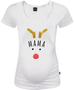 Vianočné tehotenské tričko Vianočný sob - mama
