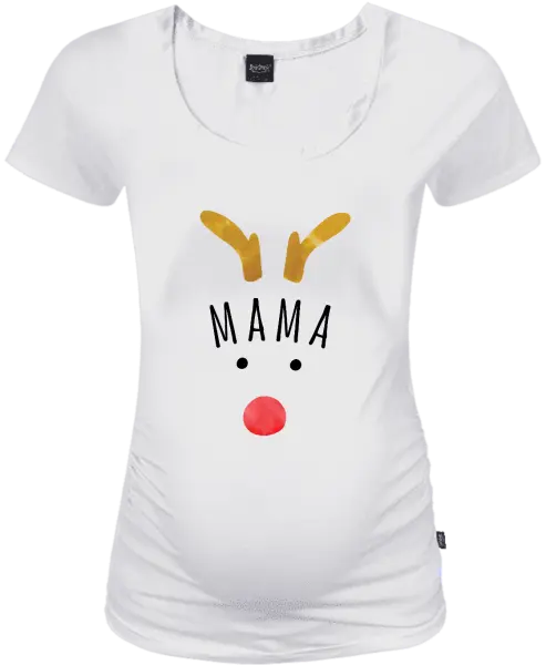 Vianočné tehotenské tričko Vianočný sob - mama