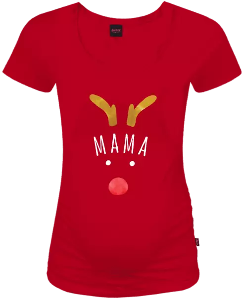 Vianočné tehotenské tričko Vianočný sob - mama