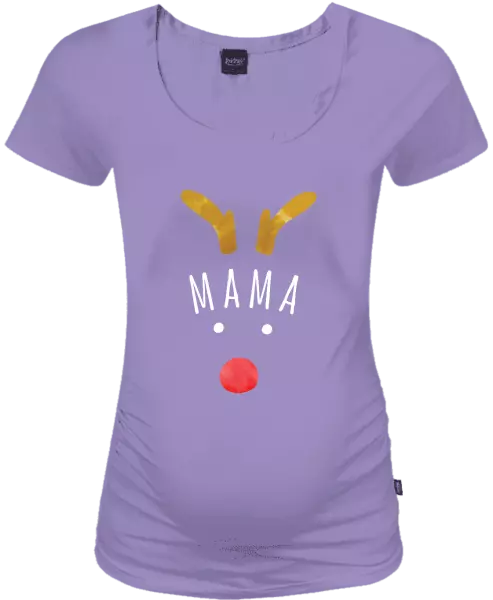 Vianočné tehotenské tričko Vianočný sob - mama