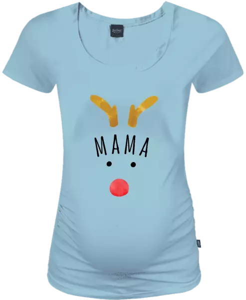 Vianočné tehotenské tričko Vianočný sob - mama