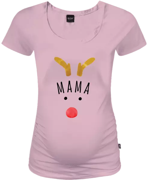 Vianočné tehotenské tričko Vianočný sob - mama