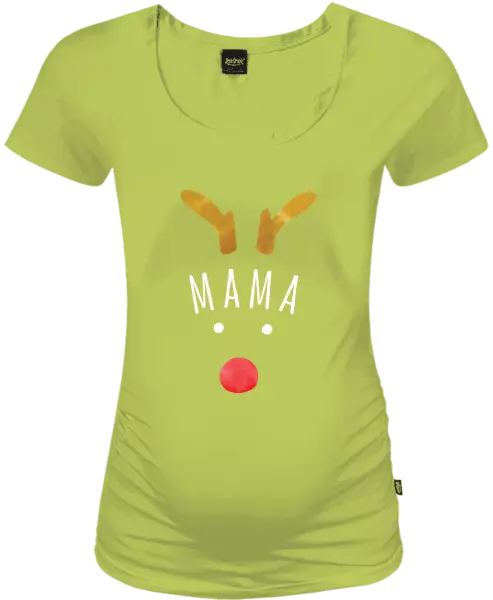 Vianočné tehotenské tričko Vianočný sob - mama