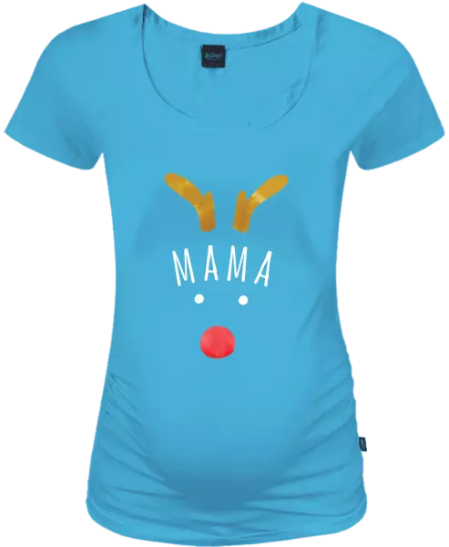 Vianočné tehotenské tričko Vianočný sob - mama