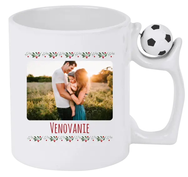 Vianočný hrnček Vianočné vetvičky s guličkami