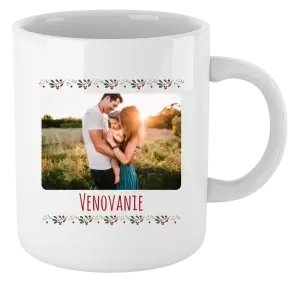 Vianočný hrnček Vianočné vetvičky s guličkami