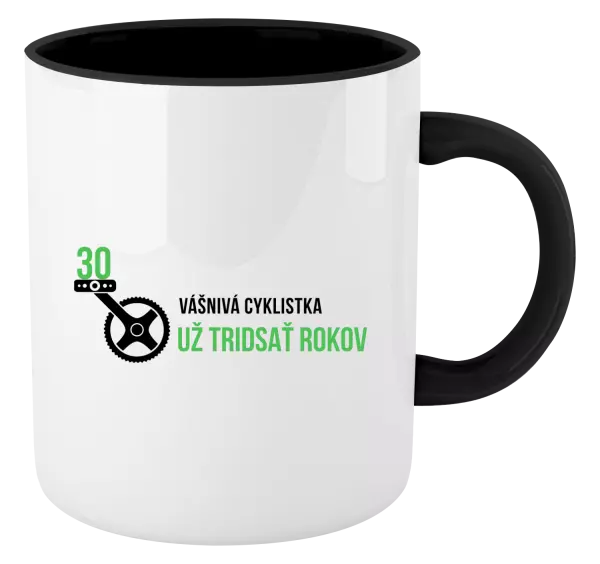 Hrnček  Vášnivá cyklistka už x rokov