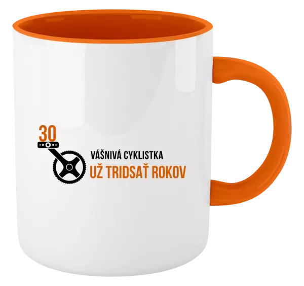 Hrnček  Vášnivá cyklistka už x rokov