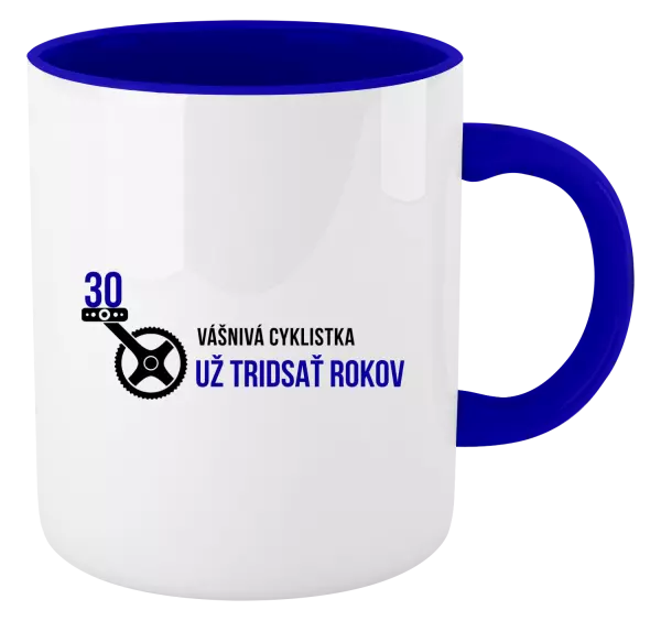 Hrnček  Vášnivá cyklistka už x rokov