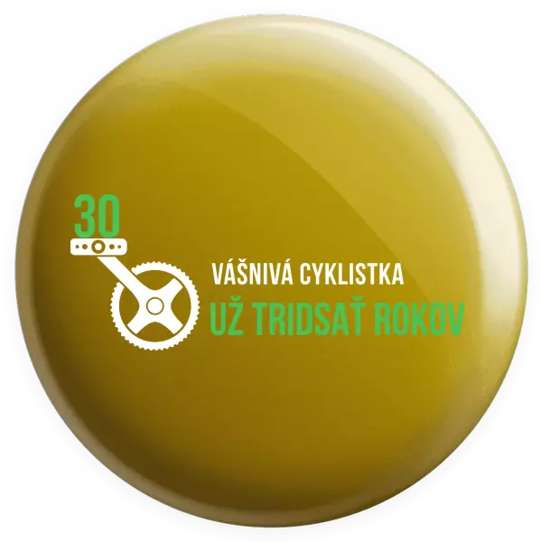 Placka Vášnivá cyklistka už x rokov