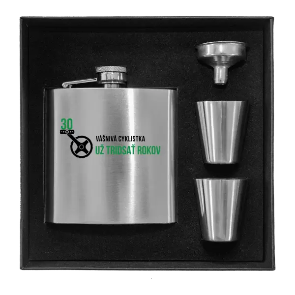 Ploskačka v krabičke Vášnivá cyklistka už x rokov