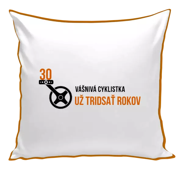 Vankúš Vášnivá cyklistka už x rokov