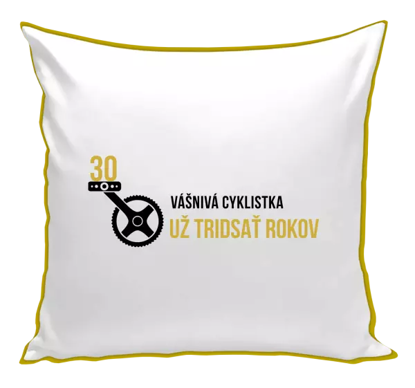 Vankúš Vášnivá cyklistka už x rokov