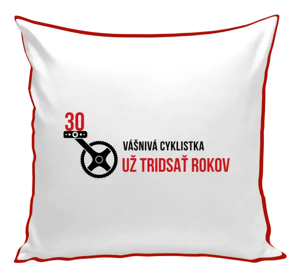 Vankúš Vášnivá cyklistka už x rokov