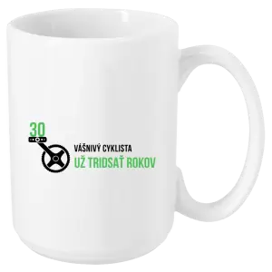 Hrnček Vášnivý cyklista už x rokov