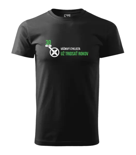 Pánske narodeninové tričko Vášnivý cyklista už x rokov