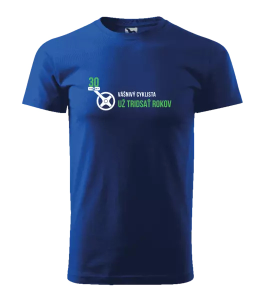 Pánske narodeninové tričko Vášnivý cyklista už x rokov