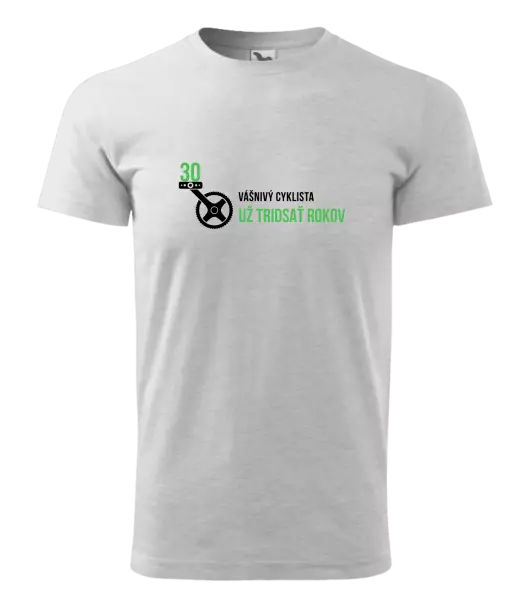 Pánske narodeninové tričko Vášnivý cyklista už x rokov