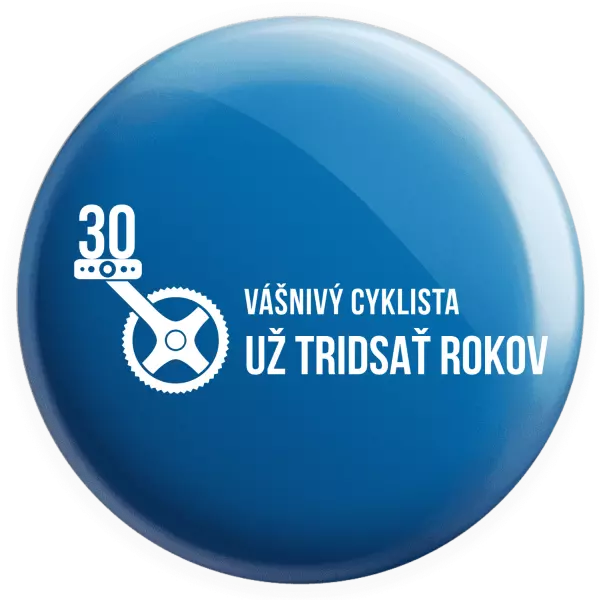 Placka Vášnivý cyklista už x rokov