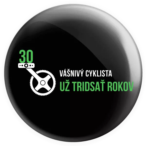 Placka Vášnivý cyklista už x rokov