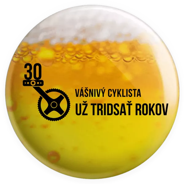 Placka Vášnivý cyklista už x rokov