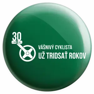 Placka Vášnivý cyklista už x rokov