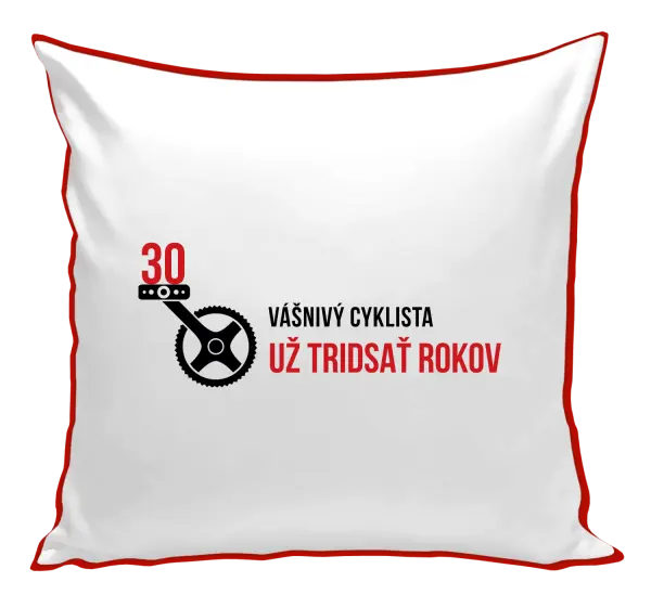 Vankúš Vášnivý cyklista už x rokov