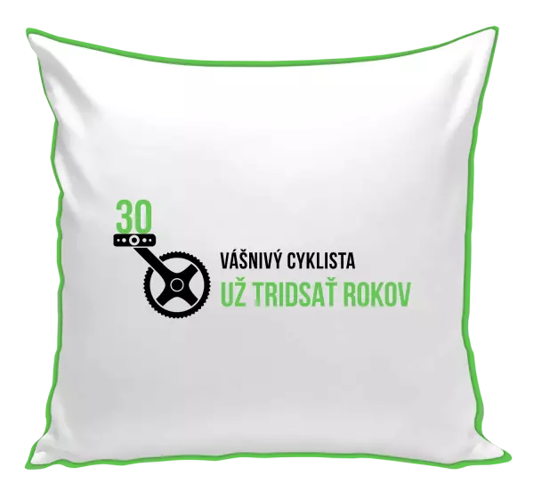 Vankúš Vášnivý cyklista už x rokov