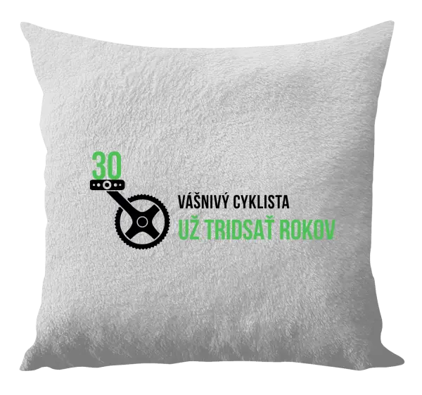 Vankúš Vášnivý cyklista už x rokov