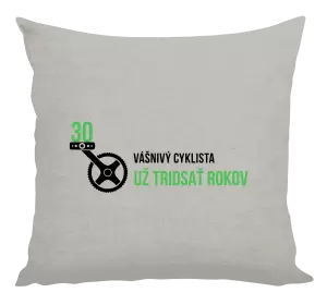 Vankúš Vášnivý cyklista už x rokov