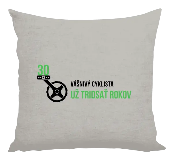 Vankúš Vášnivý cyklista už x rokov