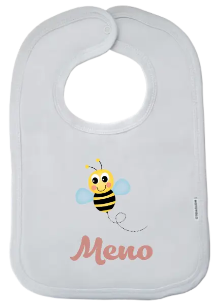 Detský podbradník Včielka s menom