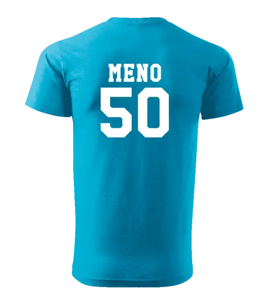 Pánske narodeninové tričko Vek a meno