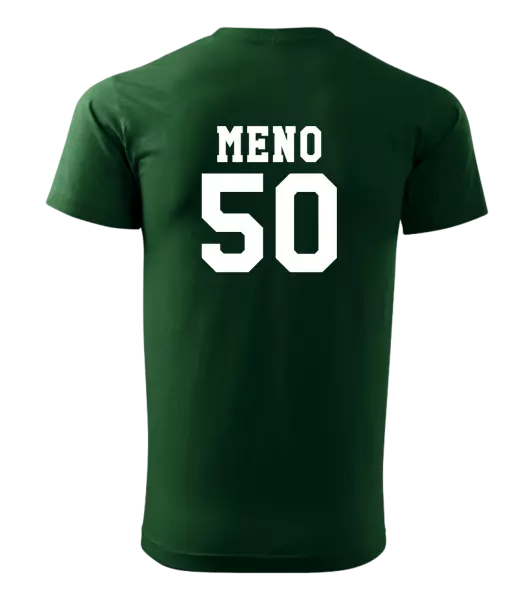 Pánske narodeninové tričko Vek a meno