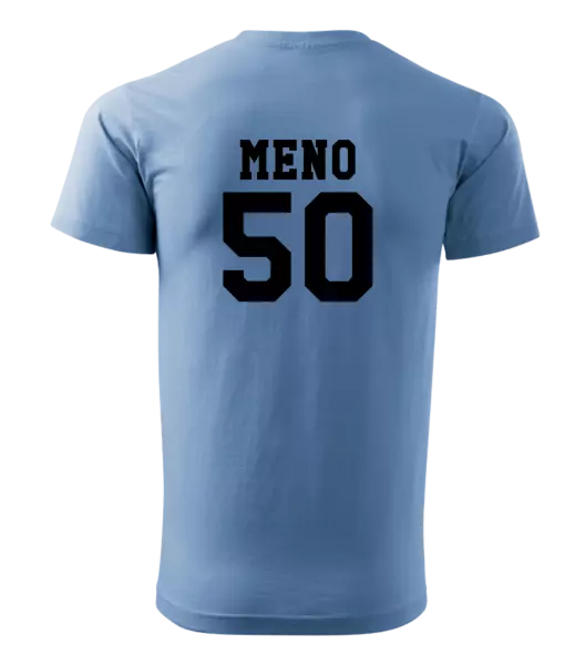 Pánske narodeninové tričko Vek a meno