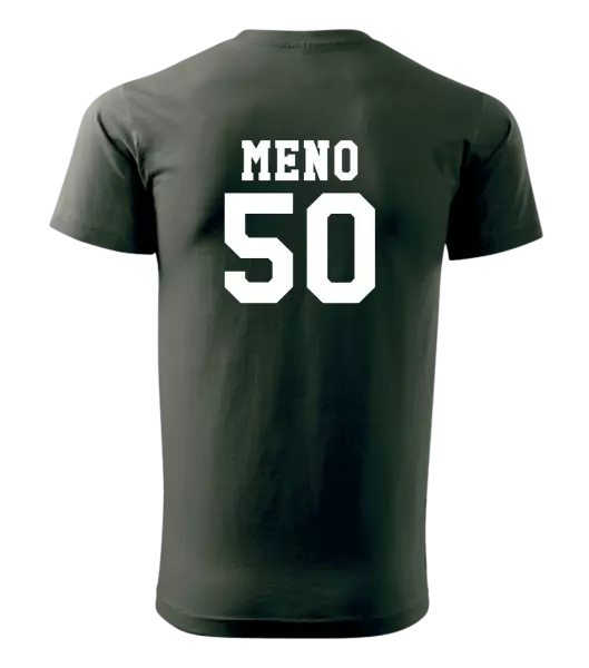 Pánske narodeninové tričko Vek a meno