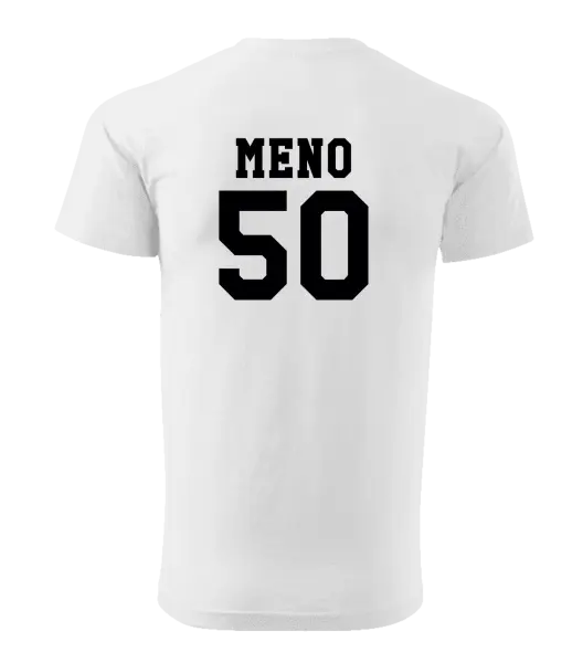 Pánske narodeninové tričko Vek a meno