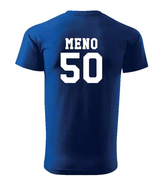 Pánske narodeninové tričko Vek a meno