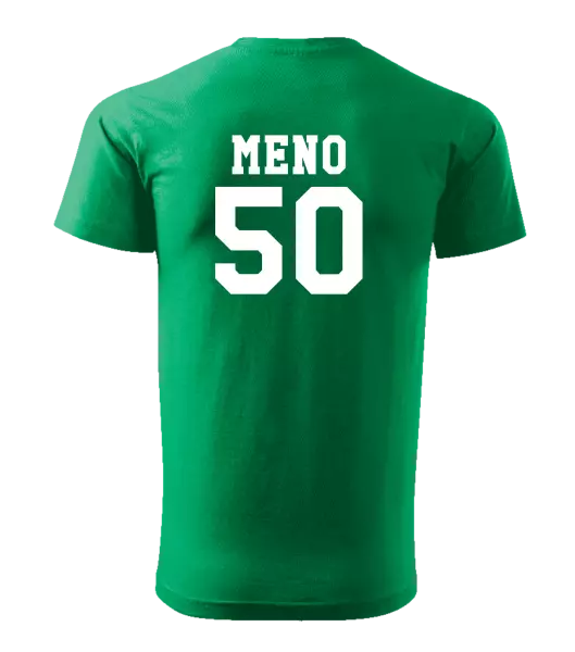 Pánske narodeninové tričko Vek a meno