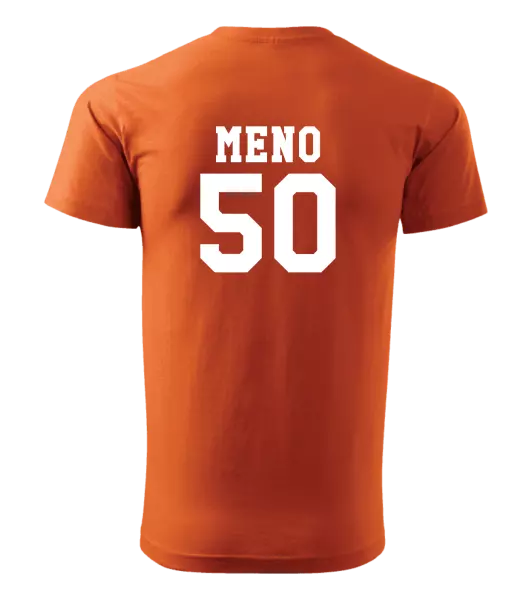 Pánske narodeninové tričko Vek a meno